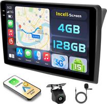 "Hikity Android 15 4 + 128G" automobilinis radijas su 9 colių "Incell" jutikliniu ekranu, skirtas "Renault Trafic 2" / "Opel Vivaro A" / "Nissan Primastar", automobilinis radijas su belaidžiu "Android" "Carplay", FM/RDS BT GPS WiFi atbuline eiga