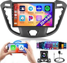 "Hikity" 2G 64G "Android 15" automobilinis radijas "Ford Transit Custom 2013-2017" su belaidžiu "Carplay Android Car", 9 colių jutiklinio ekrano automobilinis radijas su GPS navigacija "Bluetooth WiFi" RDS FM MIC atbulinės eigos kamera