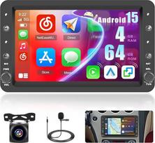 "Hikity" 4 + 64GB automobilinis radijo imtuvas "Android 15", skirtas "Alfa Romeo 159 2004-2011" su 7 colių jutikliniu ekranu, radijo imtuvas automobiliui su belaidžiu "Carplay" "Android" FM/RDS radijo imtuvu 32EQ "Bluetooth" GPS "WiFi" SWC atbulinės eigo