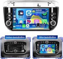 "Hikity" 4G + 64G automobilinis radijas "Android 15", skirtas "Fiat Punto 2012-2016", su 7 colių jutikliniu ekranu, stereo radijas su belaidžiu "Carplay", "Android", FM/RDS radijo imtuvu, BT, GPS, WiFi, SWC, "Mirror Link", atbulinės eigos kamera, mikrofon