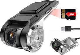 "Hikity" USB DVR Dash Cam "Android" automobilio radijui Vandeniui atsparus mini automobilinis fotoaparatas Automobilinis įrašymo įrenginys Naktinio matymo prietaisų skydelio kamera Įrašymas kilpa su G jutikliu Vaizdo įrašymo įrenginys 170° plačiu kampu su