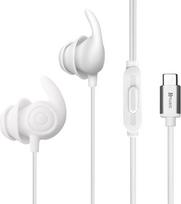 "Hmusic" miego ausinės, 30 dB triukšmo izoliacija, 2 g lengvos, USB C, patogios miego ausinės, plokšti / ploni minkšti silikoniniai ausų kištukai, skirti šoniniams miegantiems, knarkiantiems, jogai, meditacijai, baltos spalvos