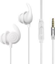 "Hmusic" miego ausinės, 30 dB triukšmo izoliacija, patogios miego ausinės su 3,5 mm kištuku, 2 g lengvos, plokščios ir plonos, minkštos silikoninės ausų kištukinės, skirtos šoniniams miegantiems, knarkiantiems, jogai, meditacijai, baltos spalvos