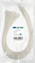 "HS Extra Long Heavy Duty Cable Ties" (50 vnt.) stori 3/8" plastikiniai "Heavy Duty 175lbs" skaidrūs balti dideli 36" kabeliniai kaklaraiščiai, skirti HVAC, kelionėms, pakavimui, laivams
