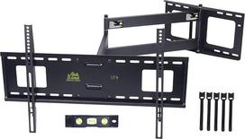 "HY-Bracket" televizoriaus sieninis laikiklis, skirtas daugumai LED, OLED, 4K plokščiųjų ir lenktų televizorių, visiškai judantis, pasukamas ir pakreipiamas, 37-80 colių ilgoji rankena 42 colių televizoriaus laikiklis, juodas