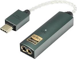 "iFi audio Go Link Max" - nešiojamasis ausinių stiprintuvas/perduotuvas USB-C-3,5/4,4 mm - "Plug and Play Hi-Res Audio" su dinaminio diapazono pagerinimu - PCM 384 kHz/DSD256