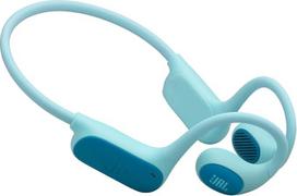"JBL Junior Free" belaidės atviros ausinės vaikams, lengvas ir patvarus dizainas, iki 10 valandų veikianti baterija, užraktas nuo vaikų, "JBL OpenSound" ir "Safe Sound" technologijos, turkio spalvos
