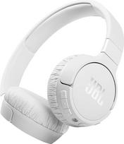 "JBL Tune 660 BTNC" ausinės su aktyviu triukšmo slopinimu - "JBL Pure Bass" garsas - "Bluetooth" arba kabelinė jungtis - baltos spalvos