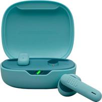 "JBL Wave Flex 2" belaidės "Bluetooth" ausinės su 40 valandų atkūrimo laiku, "JBL Pure Bass" garsu, išmaniąja aplinkos technologija, IP54 apsauga nuo vandens ir dulkių, kelių taškų jungtis, mėlynos spalvos