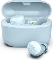 "JLab Go Air Pop+" ausinės į ausis, belaidės "Bluetooth" ausinės, tikros belaidės ausinės, 35+ valandų trukmės ausinės, belaidės ausinės, ausinės su mikrofonu, USB-C įkrovimo dėžutė, dviguba jungtis, EQ3 garsas, šviesa
