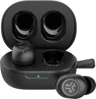 "JLab JBuds Mini In-Ear" belaidės "Bluetooth" ausinės, tikros belaidės ausinės, 20+ valandų veikiančios ausinės, belaidės ausinės, ausinės su mikrofonu, įkrovimo dėžutė, dviguba jungtis, EQ3 garsas, juodos spalvos