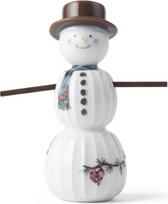 "Kähler Hammershøi Christmas Snowman" - porcelianinė dekoratyvinė figūrėlė, tapyta rankomis, 11,5 cm, kalėdinės dekoracijos ir "pasidaryk pats" ginklai, 692660, balta