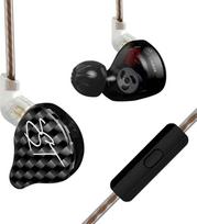"keephifi KZ ZST IEM ausinės KZ IEM ausinės, 1BA + 1DD IEM hibridinis ausinių monitorius, puikiai priglundančios ausinės su 3,5 mm lizdo kištuku, slopinančios triukšmą (juodos spalvos, su mikrojungtimi)