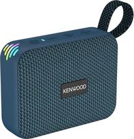 "Kenwood AS-60BT-A" nešiojamasis "Bluetooth" garsiakalbis su 5 W išėjimu, TWS funkcija, IPX7 atsparumu vandeniui, "MicroSD" lizdu, šviesos diodų efektais, iki 8,5 val. baterijos veikimo trukme, USBC-C, mėlynas