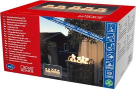 "Konstsmide" LED akrilinių meškiukų rinkinys, 5 vnt., 40 šiltos baltos spalvos diodų, 24 V lauko transformatorius (IP44), 0,8 W, baltas laidas, 6231-103EE, skaidrus
