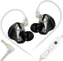 "KZ AXAS In-Ear" žaidimų ausinės, IEM pirmojo asmens šaudyklių žaidimams, "HiFi" ausinės su mikrofonu žaidimams ir muzikai, su 4 lygių derinimo jungikliu, 2 kontaktų nuimamas sidabru padengtas IEM