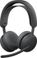 "Logitech Zone Wireless 2 ES" - triukšmą slopinančios adaptyviosios hibridinės ANC "Bluetooth" ausinės grafitinės spalvos