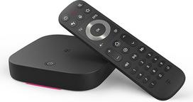 "MagentaTV One" (2-oji karta) | "Android" TV dėžutė su "WiFi" ir LAN I MagentaTV su daugiau nei 150 HD stočių, 4K UHD, HDR, tiesioginiu eteriu ir laiko poslinkiu | (Netflix, Disney+, RTL+, DAZN, Wow, Apple TV+) ir "Google Play" parduotuvė