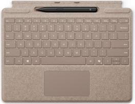 "Microsoft Surface Pro" klaviatūra su "Surface Slim Pen" | Smėlio | QWERTZ | Suderinama su "Surface Pro Copilot+" kompiuteriu (11-asis leidimas), "Surface Pro 9" ir "Surface Pro 8