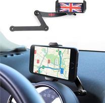 "Mini Cooper" mobiliojo telefono laikiklis Sulankstomas nematomas 360 laipsnių pasukimo automobilinis telefono GPS laikiklis "Mini Cooper