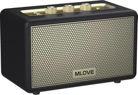 "MLOVE A200" nešiojamasis "Bluetooth" garsiakalbis su "Aux" įvestimi, "Micro SD" kortelės lizdu, USB jungtimi, galingu žemų dažnių žemų dažnių garsiakalbiu, TWS poravimu, ilga baterija ir 80 W maksimalia galia (juodas)