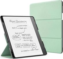 "MoKo Stand Case for Kindle Scribe (2024/2022 Released) Premium Leather Triple Stand Protective Case with Pen Holder, Auto Sleep/Wake for 10.2 Inch Amazon Kindle Scribe 2024, Agave Green
