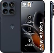 "Motorola Edge 70 Fusion" išmanusis telefonas (tvirtas 6,78 colių "Super HD+" ekranas su "Corning Gorilla Glass 7i" stiklu, 50 MP kamera, 8/256GB, 5100 mAh, 68 W "TurboPower" įkrovimas), Pantone Silhouette