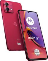 "Motorola Mobility" Moto g84 5G (6,5" FHD+ ekranas, 50MP dviguba kamera, 12/256GB, 5000mAh, "Android 13") Viva Magenta (veganinė dirbtinė oda) su apsauginiu dangteliu [Amazon Exclusive]