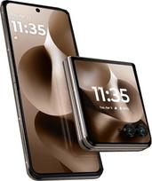 "Motorola razr 60 Ultra", 6,96 colių dviejų SIM kortelių "Android" 15 5G USB Type-C 16GB 512GB 4700mAh, "Pantone Mountain Trail", "Moto AI Flip" išmanusis telefonas, dvigubas ekranas, 50MP triguba kamera su Co2 poslinkiu