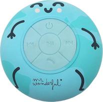 "Mr. Wonderful" "Bluetooth" dušo garsiakalbis su siurbtuku, IPX4 vandeniui atsparus, dušo ir baseino garsiakalbis su galingu 360° stereofoniniu garsu ir "Bluetooth 5.0" originaliu dizainu