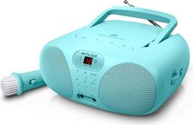 "Muse M-203KB" CD grotuvas ir FM radijas | Mėlynos spalvos berniukai | Nešiojamas su rankena | Aux jungtis | Veikiamas akumuliatoriumi arba maitinimo laidu