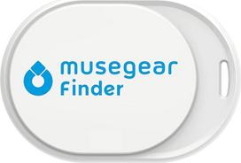 "musegear®" programėlės raktų ieškiklis mini - baltas - 1 pakuotė - raktų paieška, išmanusis telefonas, nuotolinio valdymo pultas - išmaniojo telefono "Bluetooth" GPS jungtis