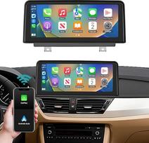 "Ninetom" automobilinis radijo imtuvas su 10,25 colių jutikliniu ekranu, belaidžiu "Carplay" ir "Android Car", skirtas 2009-2015 m. BMW X1 serijos E84 automobiliui be originalaus ekrano, palaiko "Mirrorlink", muziką, navigaciją