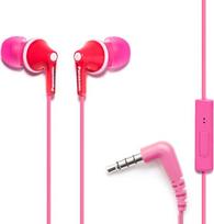 "Panasonic ErgoFit" ausinės su mikrofonu/valdikliu RP-TCM125-P (rožinės spalvos)