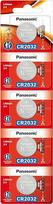 "Panasonic" CR2032 3V ličio baterija 2PACK X (5PC) =10 vienkartinių baterijų