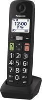 "Panasonic" KX-TGUA10EXB papildoma ragelis skaitmeniniams belaidžiams telefonams KX-TGU130/KX-TGU110 - dideli mygtukai, mėgstamiausiųjų mygtukas, suderinamas su klausos aparatais, reikalingas pagrindinis blokas, juodas