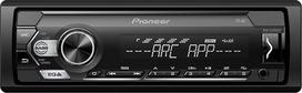 "Pioneer" MVH-S120UBW 1-DIN automobilinis radijas, baltos spalvos ekrano apšvietimas, suderinamas su "Android" išmaniaisiais telefonais, USB, AUX įvestis