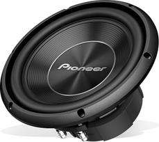 "Pioneer" TS-A250D4 1300W dvigubos balso ritės žemųjų dažnių garsiakalbis 10" IMPP diafragma, užtikrinanti galingą garsą Nuolatinė galia 400 W Juoda