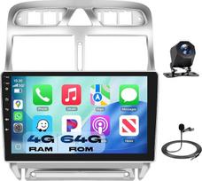 "Podofo Carplay Android" automobilinis radijas "Peugeot 307" 2002-2013, 2G+64G, 9 colių jutiklinis ekranas HiFi Android automobilinis GPS WiFi Bluetooth FM RDS radijas USB automobilinis stereo grotuvas "Peugeot307
