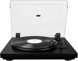 "Pro-Ject Automat A1" visiškai automatinis patefonas su integruotu Phono preampu, OM10 imtuvu, 33/45RPM perjungimu - juodas