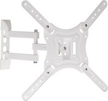 "Proper Heavy Duty Swing Arm TV" laikiklis 23", 24", 28", 32", 40", 42", 43", 48", 50" ir 55" LED ir LCD televizoriams - baltos spalvos