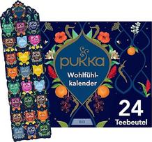 "Pukka" ekologiškos arbatos dovanų rinkinys, Advento kalendorius, "Geros savijautos kalendorius 2025", ekologiškas, be šokolado, be pieno, dovanų idėja, 12 arbatos variantų, 24 arbatos maišeliai