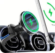 "Qi2" 15 W "MagSafe" automobilinis laikiklis su įkrovimo funkcija, skirtas "Mercedes Benz" A/B/C/E/V/G klasei ir "Audi A1/A3/A3" [apvali oro anga], greito įkrovimo magnetinis telefono laikiklis, skirtas "iPhone" 17-12 serijoms