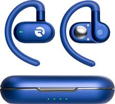 "Raycon Open Earbuds" - tikros belaidės atviros "Bluetooth" ausinės, kablio dizainas, IPX5 atsparumas vandeniui, 40 valandų baterijos veikimo laikas, mėlynos spalvos