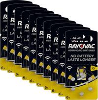"Rayovac Acoustic Zinc Air" klausos aparato baterija 10 (geltona)
