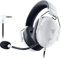 "Razer BlackShark V2 X" (Xbox) - laidinės elektroninio sporto ausinės, skirtos "Xbox S-X" konsolei (250 g, kardioidinis mikrofonas, 50 mm garsiakalbis, pasyvus triukšmo slopinimas, 3,5 mm lizdas), baltos spalvos