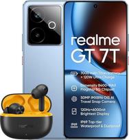"realme GT 7T" 512GB 12GB "IceSense" mėlyna versija su įkrovikliu + "T200 Lite" juoda