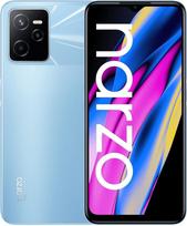 "realme Narzo 50A Prime-4+64GB" išmanusis telefonas 16,7 cm (6,6 colio) FHD+ pilnas ekranas, 50 MP AI triguba kamera, galinga 5000 mAh baterija, stiprus "Unisoc T612" procesorius, mėlynos spalvos blykstė, be maitinimo šaltinio, vieno dydžio