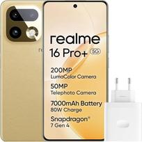 "realme" išmanusis telefonas "16 Pro+" 5G 512GB 12GB "Master Gold" INT+NFC RMX5131 EU