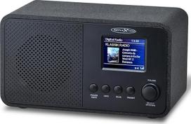 "Reflexion" DAB+ radijas su "Bluetooth", žadintuvu ir spalvotu ekranu, skaitmeninis radijas su USB, AUX-IN, teleskopine antena ir 40 stočių atmintimi, 40 W muzikos galia, 2,4 colio TFT ekranas, kompaktiškas ir modernus